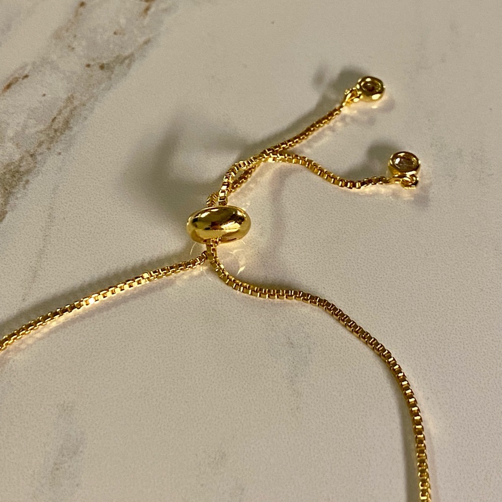 🎁 Swarovski crystal gold bracelet - Picture 6 of 9